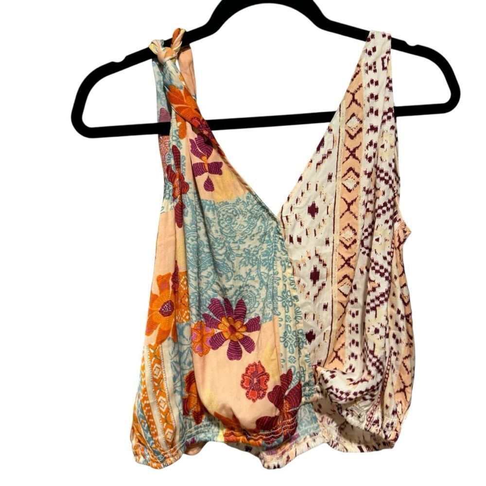 Revolve Free People Multicolor Patchwork Tied to … - image 8